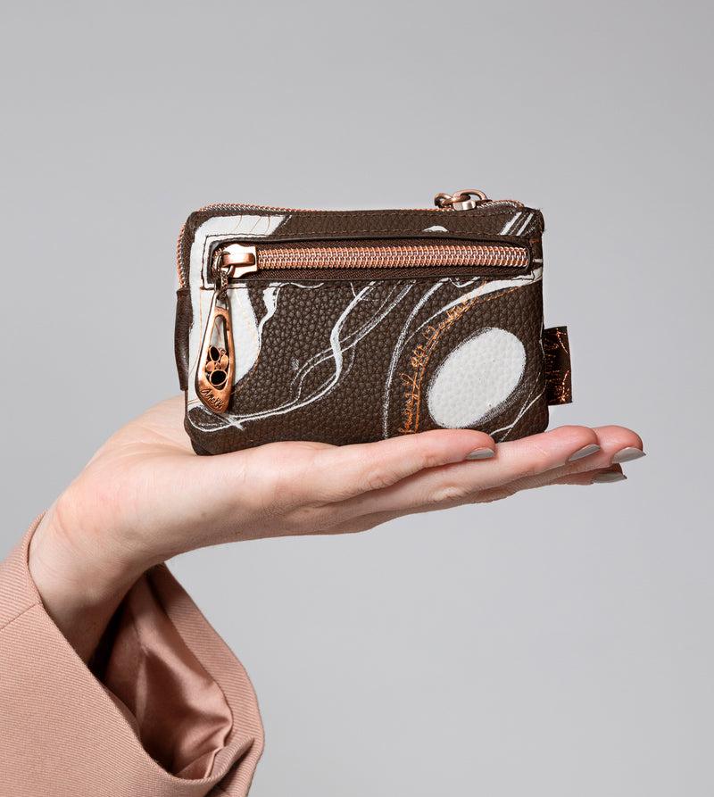 Anekke Nature Shodō Brown 3 Compartment Purse