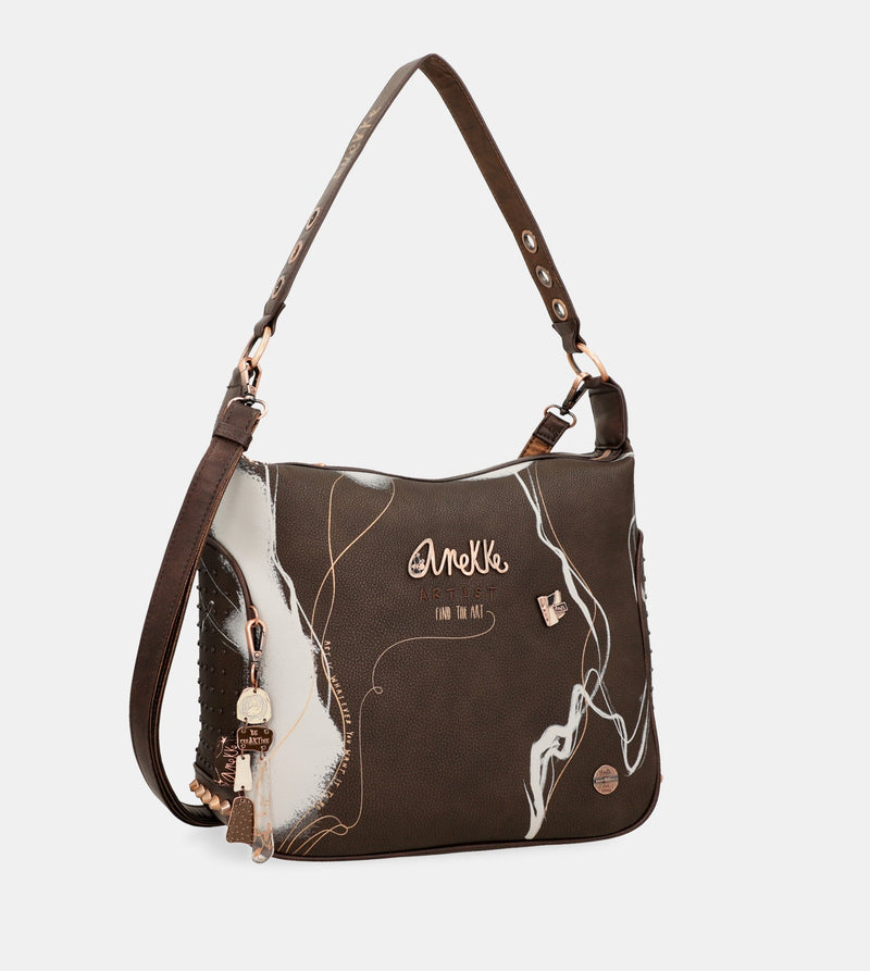 Anekke Nature Shodō Brown Shoulder Bag