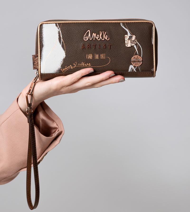 Anekke Nature Shodō Large Brown RFID Wallet