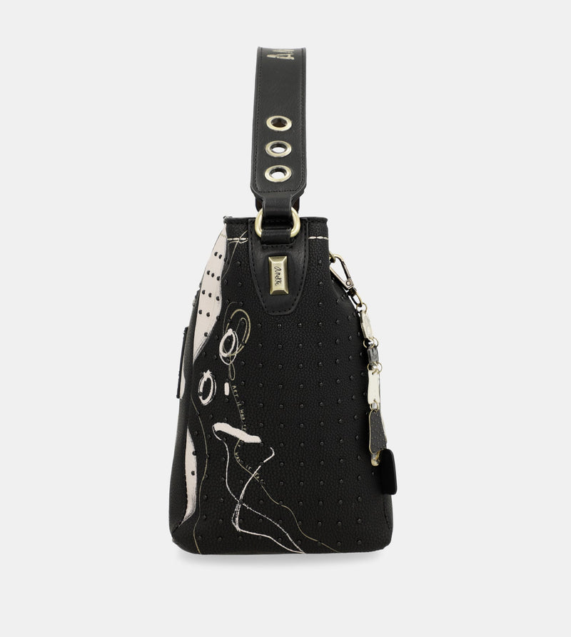 Anekke Nature Shodō Medium Black Handbag