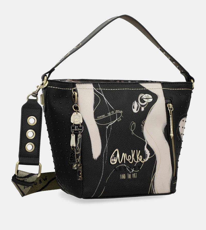 Anekke Nature Shodō medium black handbag