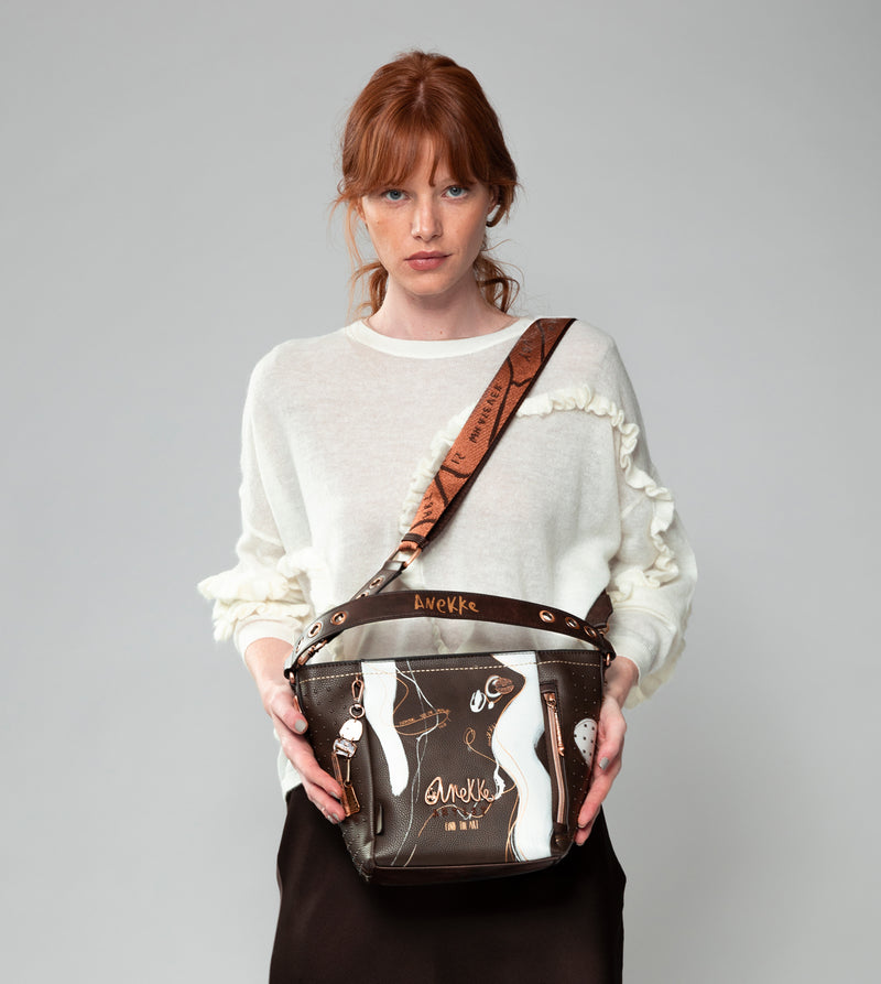 Anekke Nature Shodō Medium Brown Handbag