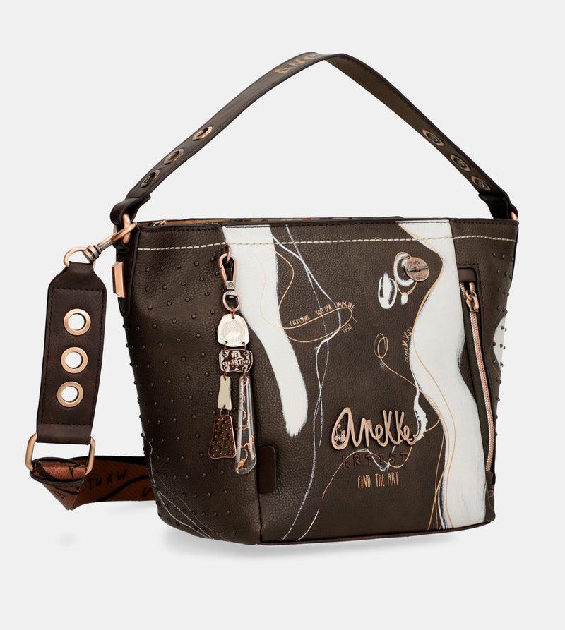 Anekke Nature Shodō medium brown handbag