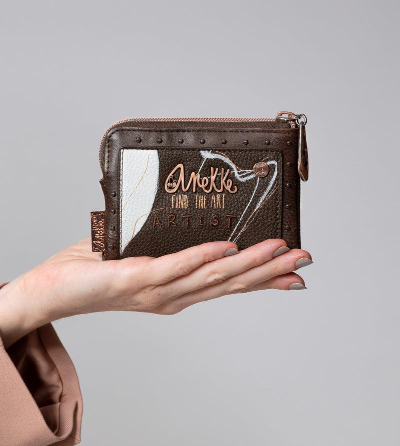 Anekke Nature Shodō Small Brown RFID Wallet