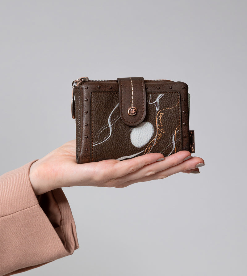 Anekke Nature Shodō Small Brown RFID Wallet