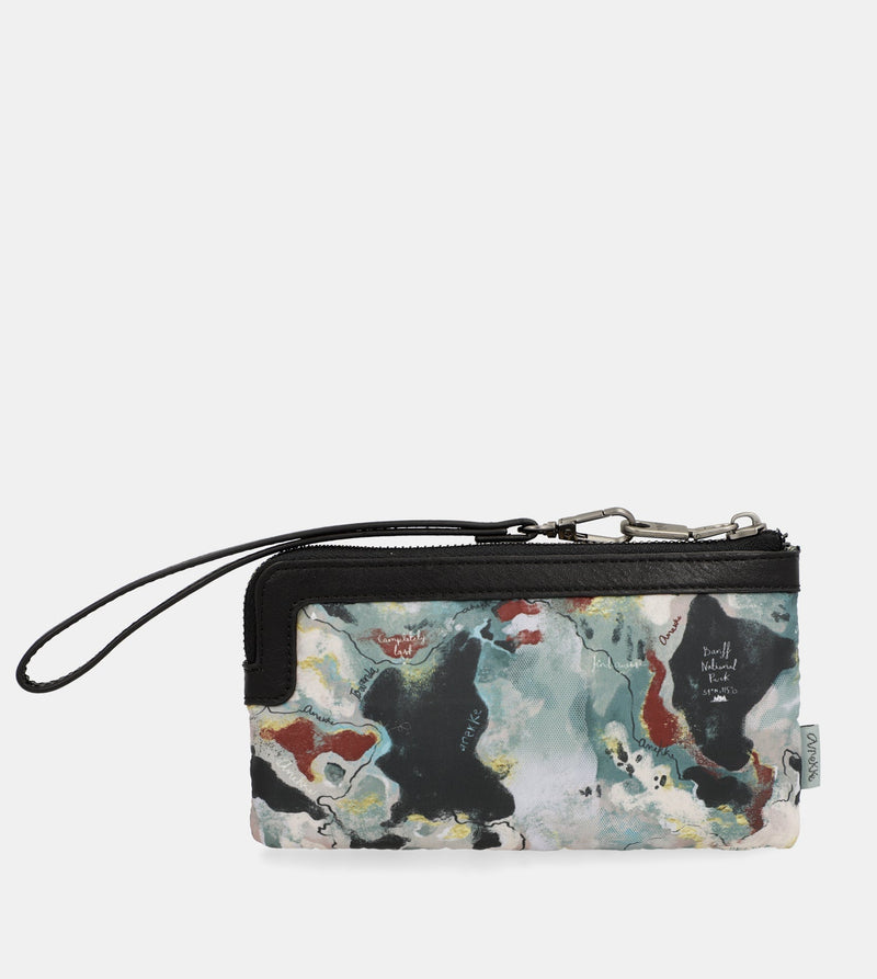 Anekke Nature Woods Coin Purse With Hand Strap