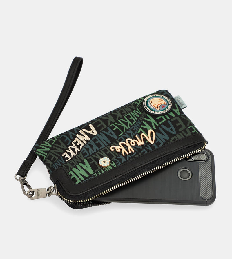 Anekke Nature Woods Coin Purse With Hand Strap