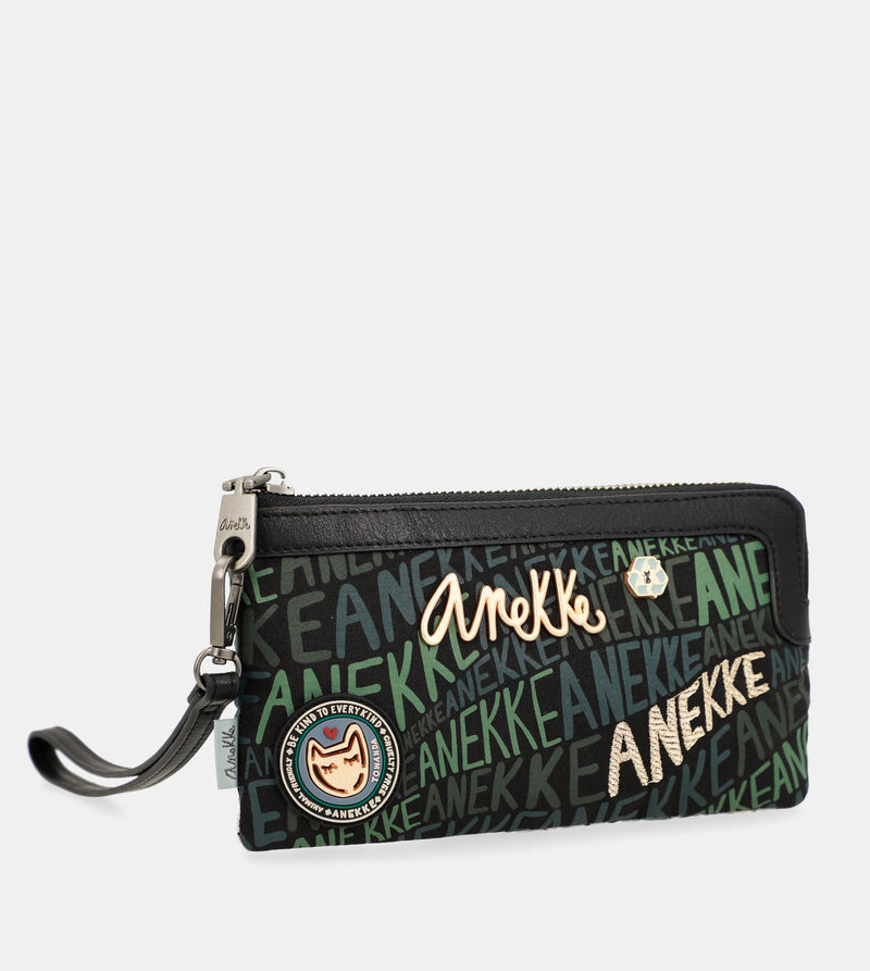 Anekke Nature Woods coin purse with hand strap