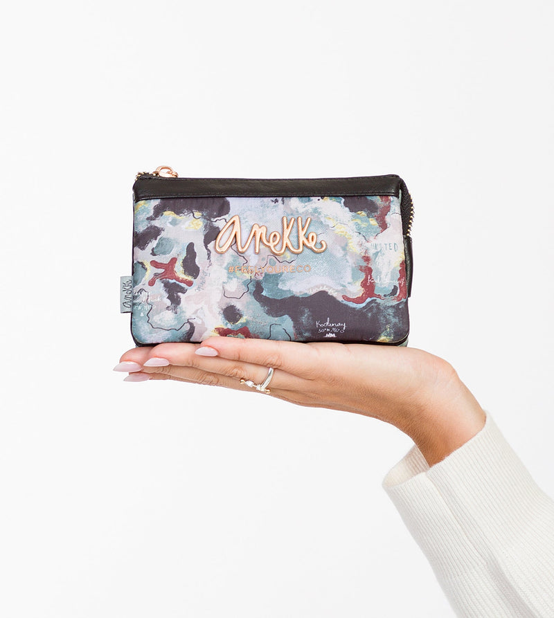 Anekke Nature Woods Triple Compartment Coin Purse