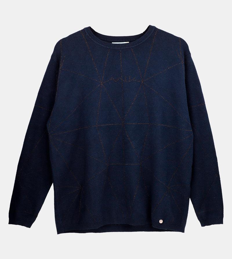 Anekke Navy Blue Shōen Sweater