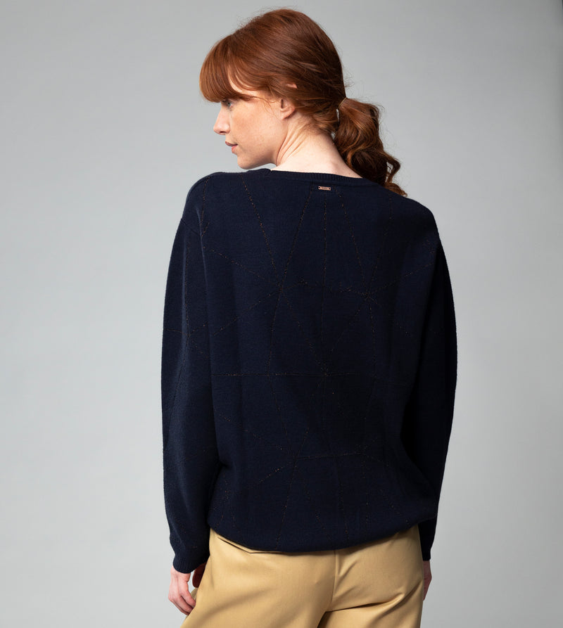 Anekke Navy Blue Shōen Sweater