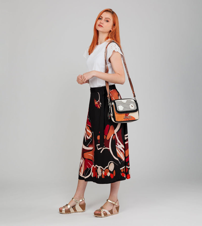 Anekke Oval Flap Crossbody Bag Alma