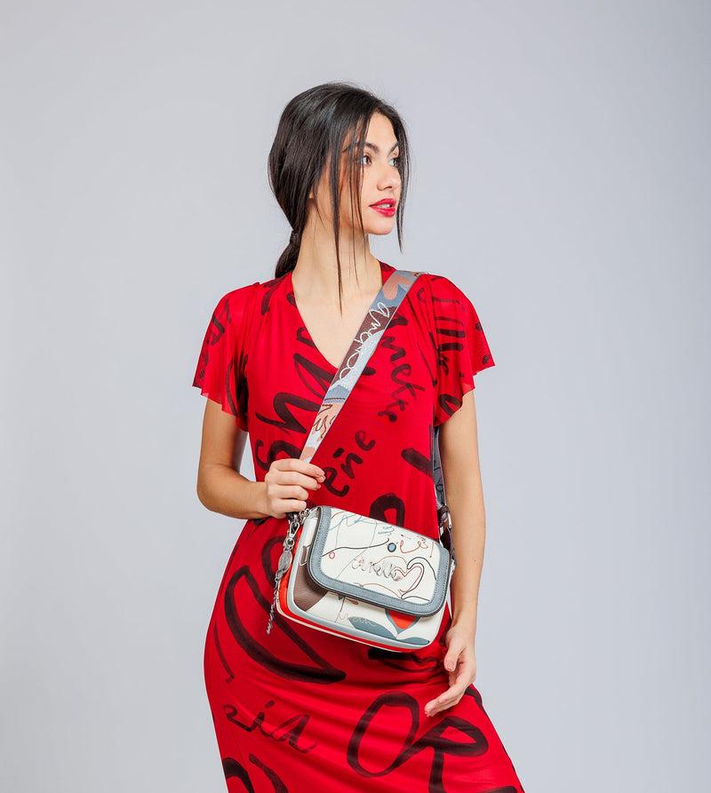 Anekke Oval Flap Crossbody Bag Alma