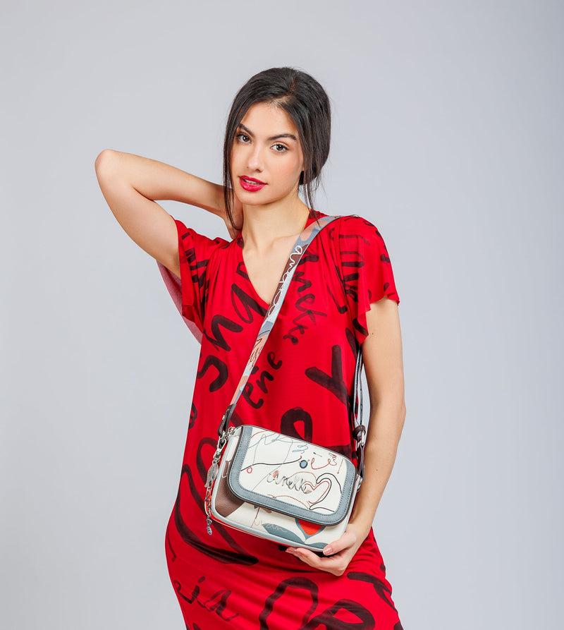 Anekke Oval Flap Crossbody Bag Alma