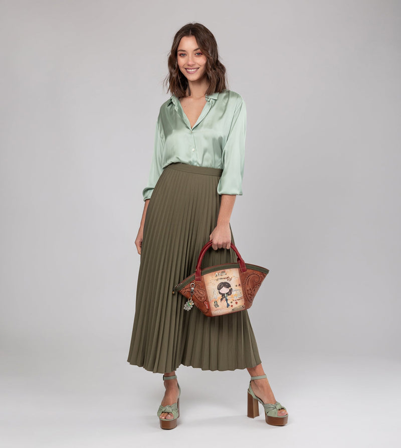 Anekke Peace & Love Camel Basket Bag