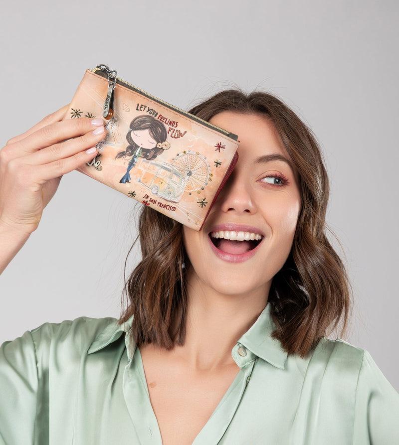 Anekke Peace & Love Camel Flexible RFID Wallet