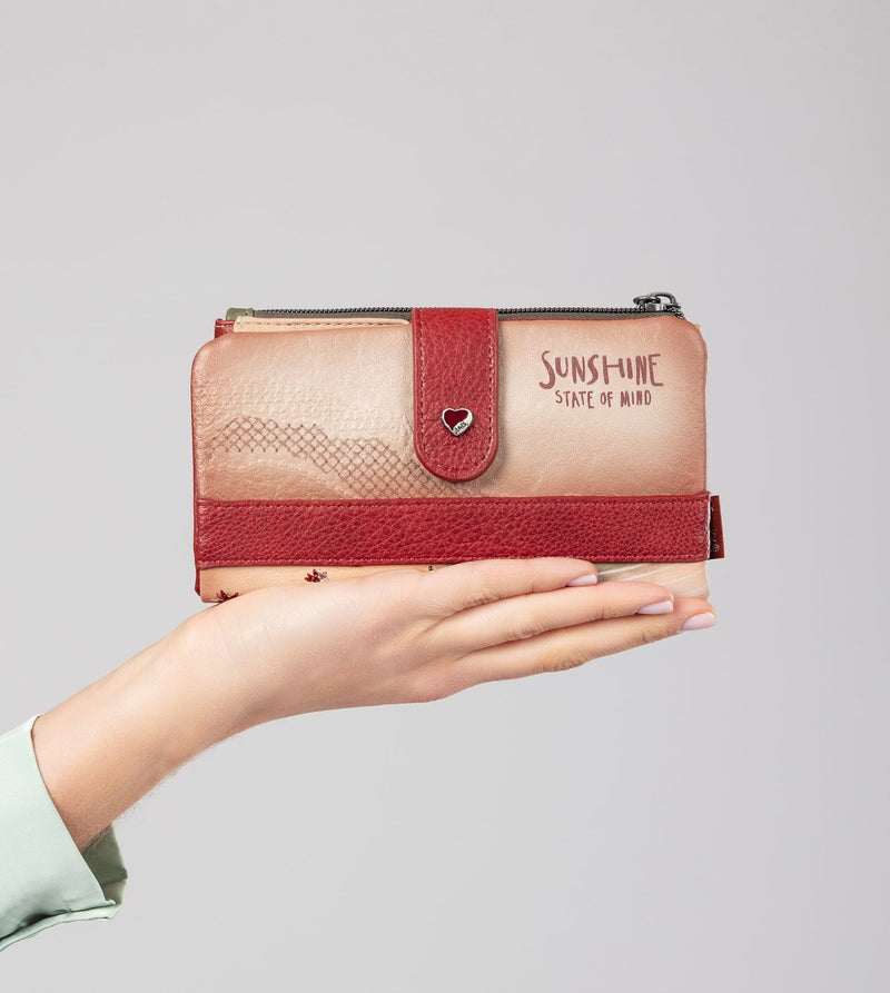 Anekke Peace & Love Camel Flexible RFID Wallet