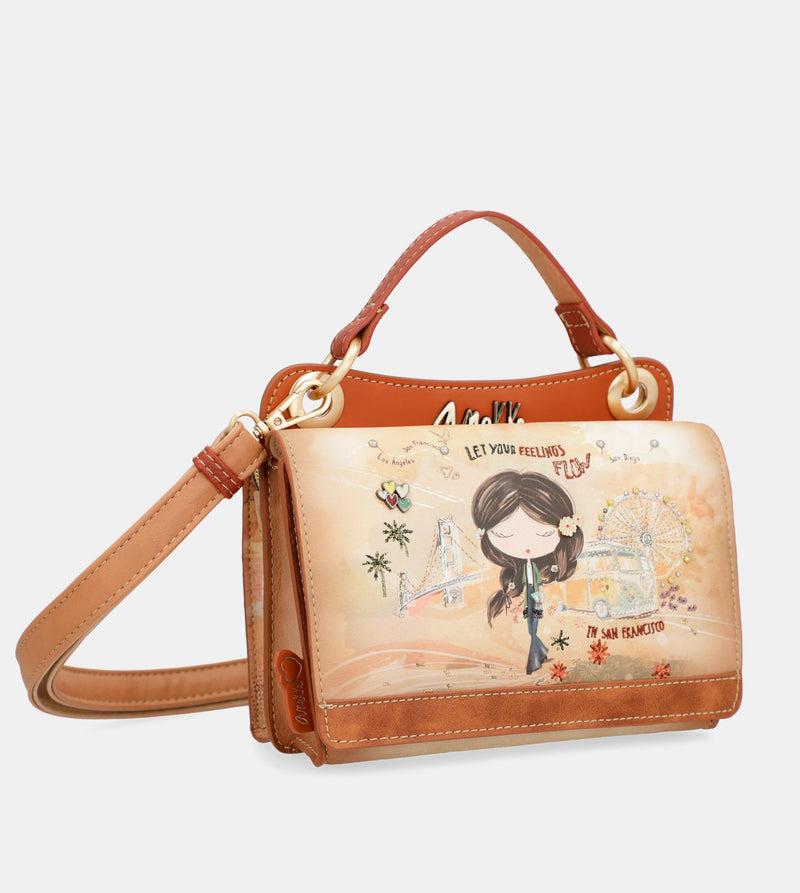Anekke Peace & Love camel mini bag