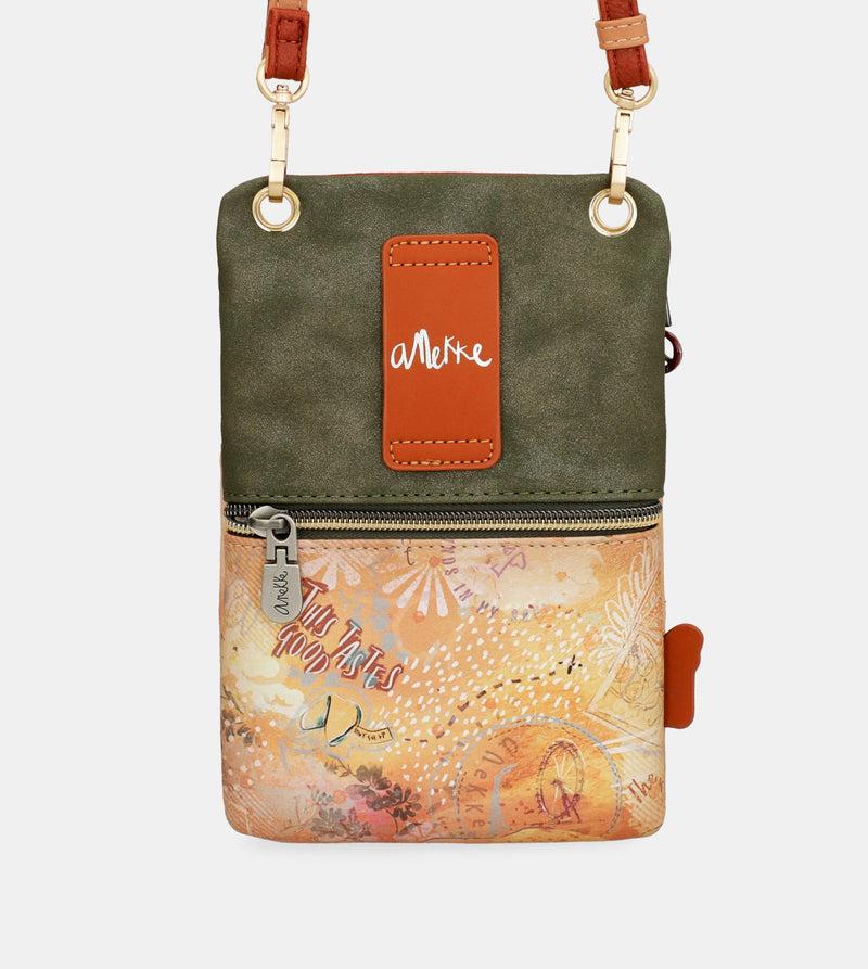 Anekke Peace & Love Camel Mini Crossbody Bag