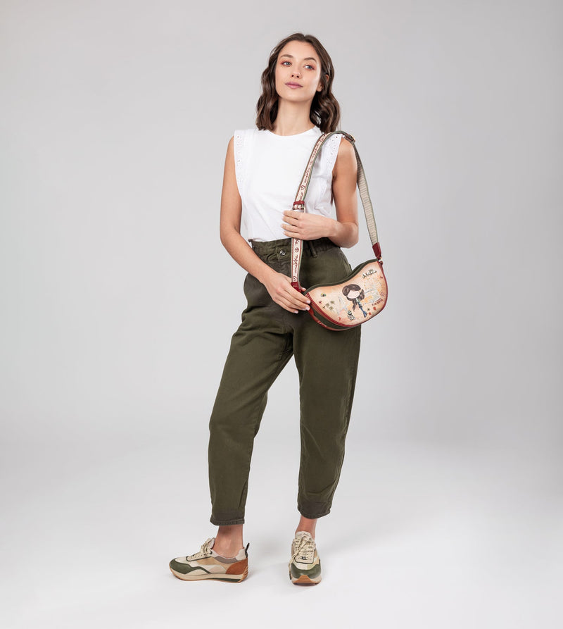 Anekke Peace & Love Camel Oval Bag