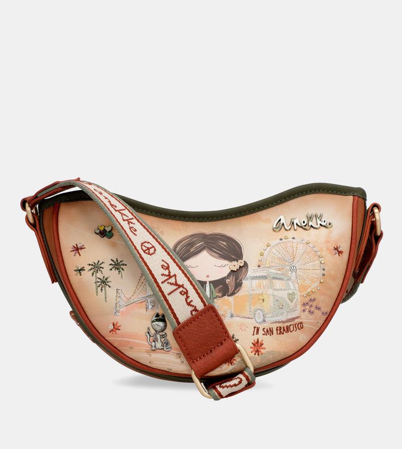 Anekke Peace & Love Camel Oval Bag