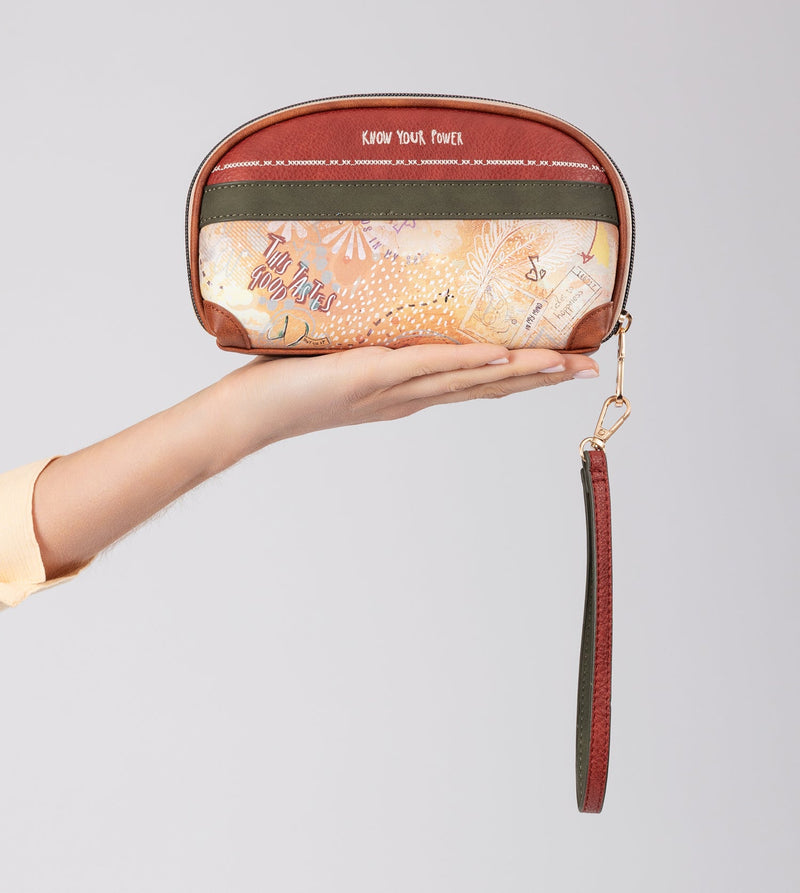 Anekke Peace & Love Camel RFID Holdall Bag