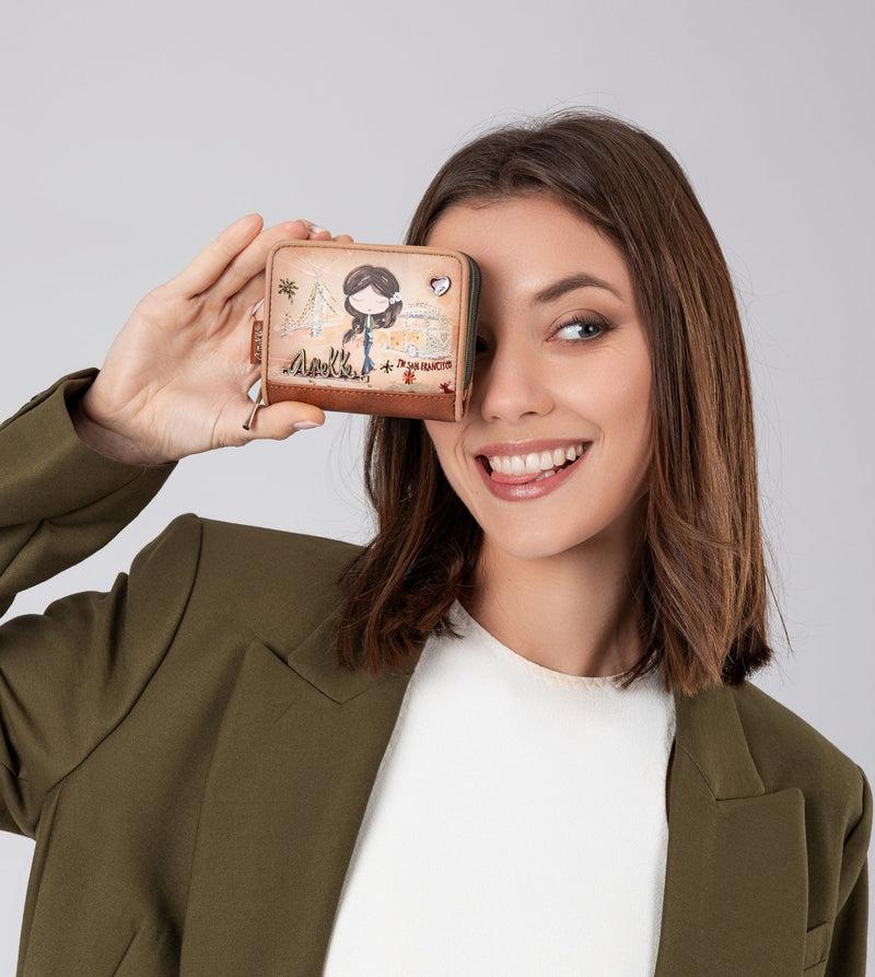 Anekke Peace & Love Camel RFID Wallet