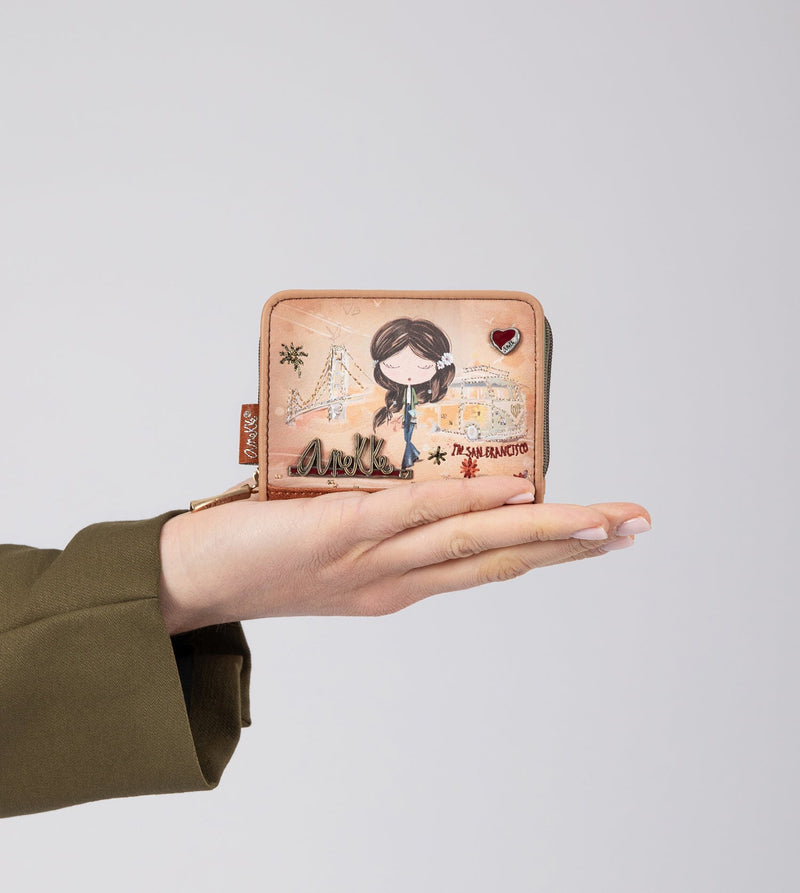 Anekke Peace & Love Camel RFID Wallet