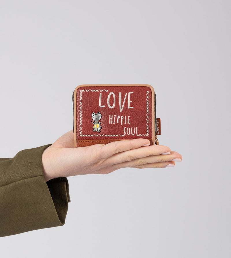 Anekke Peace & Love Camel RFID Wallet