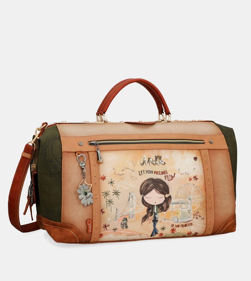 Anekke Peace & Love Camel Travel Bag