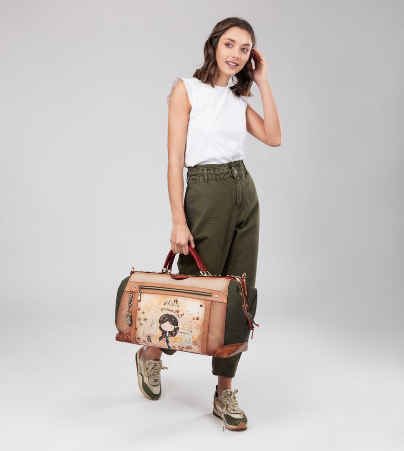 Anekke Peace & Love Camel Travel Bag