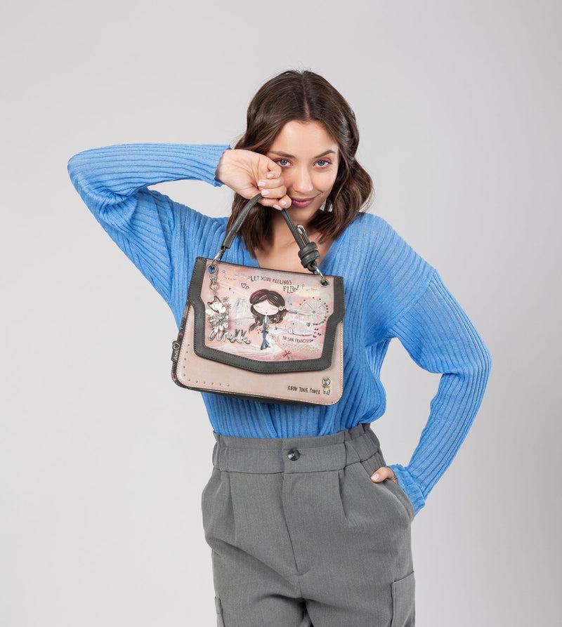 Anekke Peace & Love Pink Flap Bag