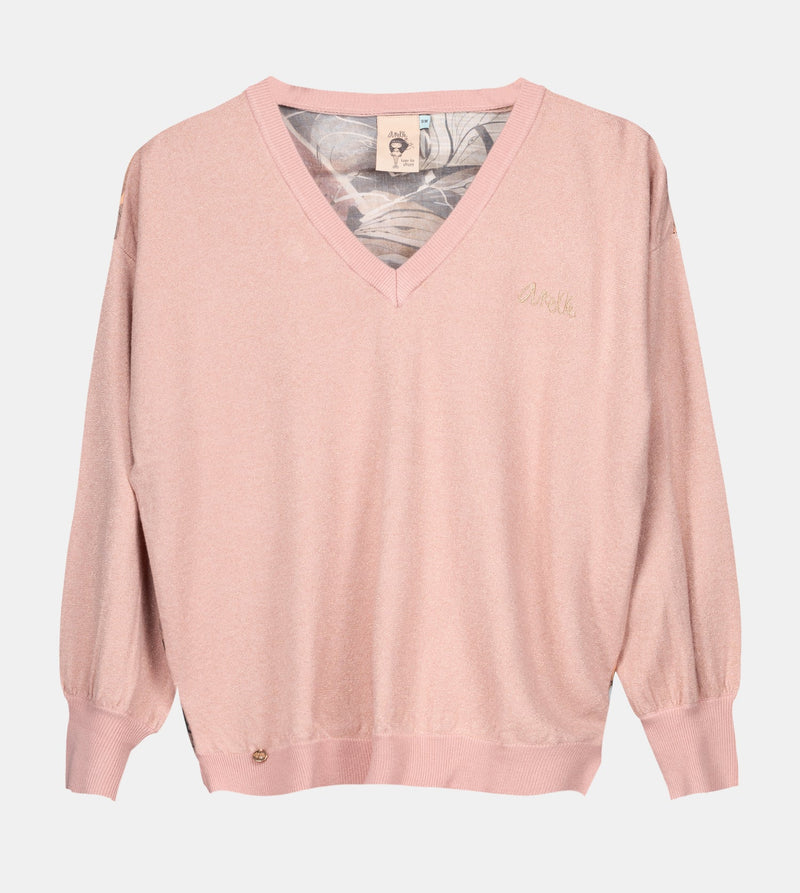 Anekke Pink Sweater With Printed Back