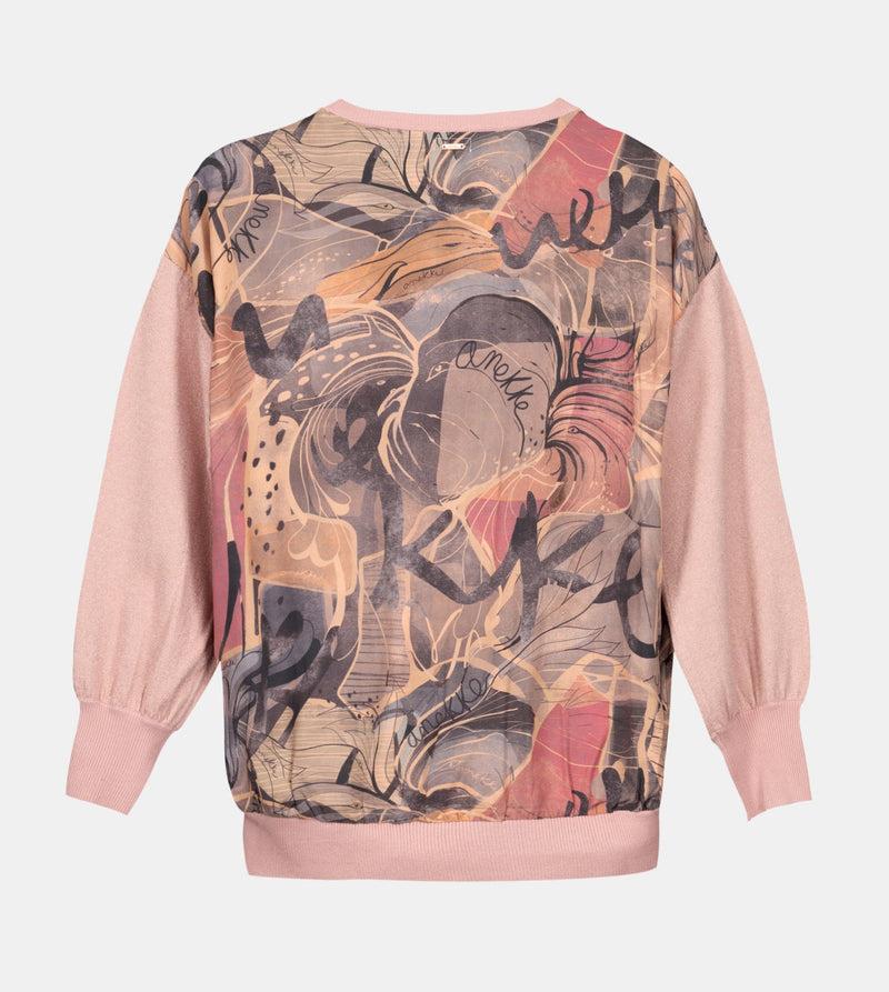 Anekke Pink Sweater With Printed Back