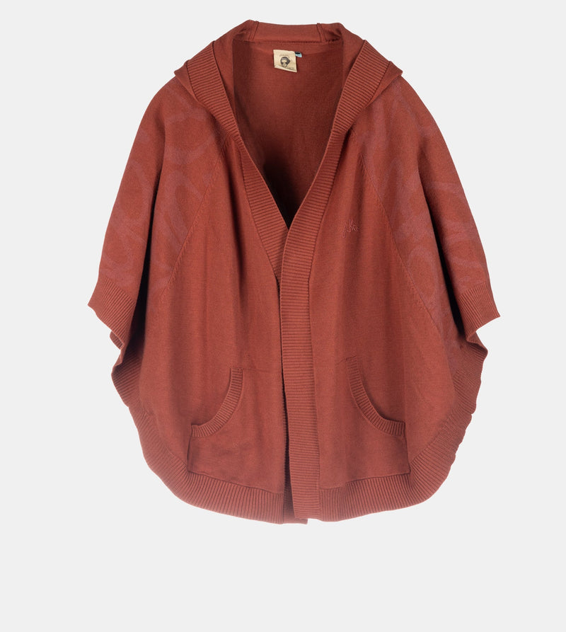Anekke Red Poncho-style Jacket