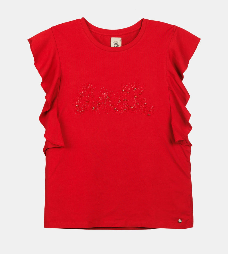 Anekke Red Shiny Short-sleeve T-shirt Anekke