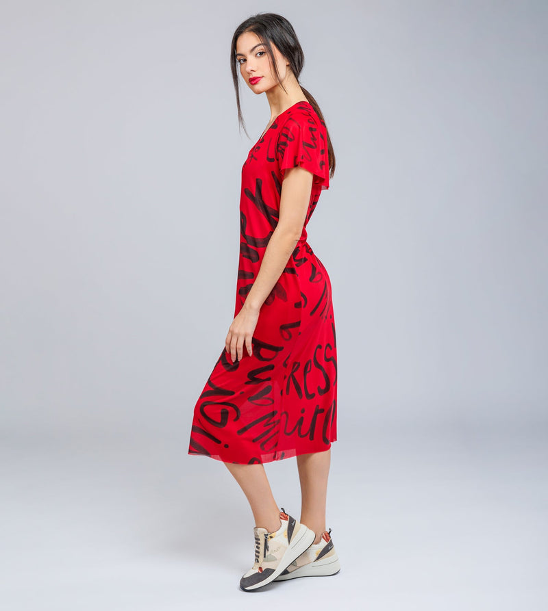 Anekke Red Short-sleeve Dress