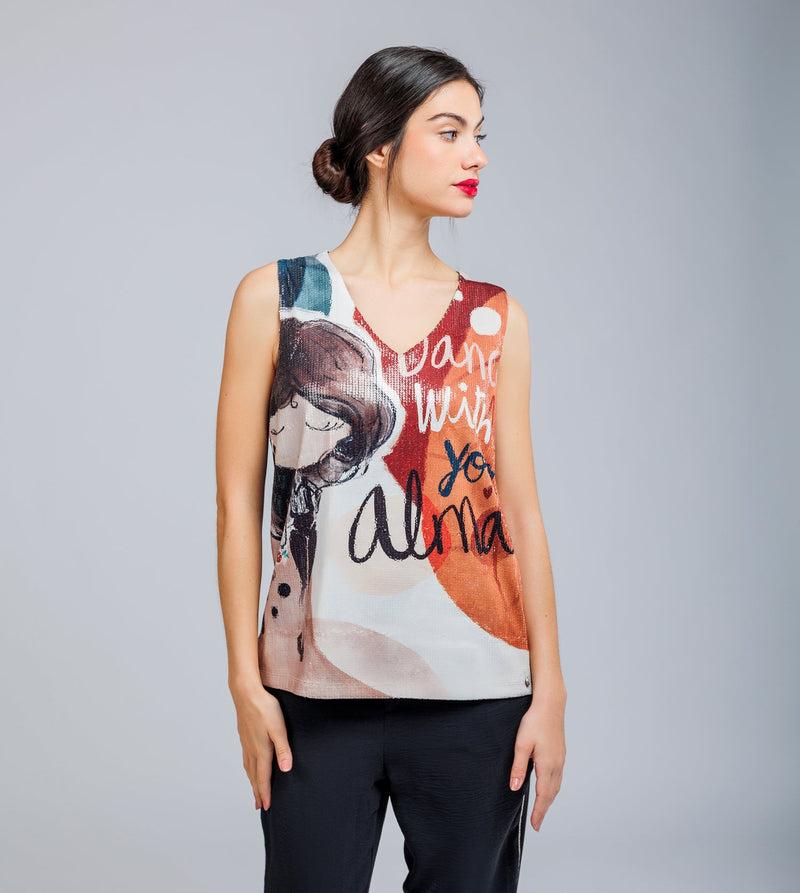 Anekke Sequin top Alma