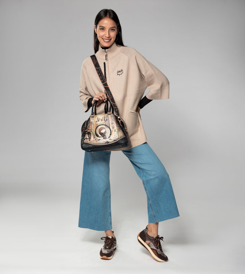 Anekke Shōen Large Black Tote Bag