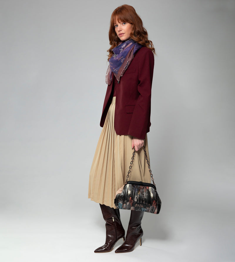 Anekke Shōen Palette Pleated Bowler Bag