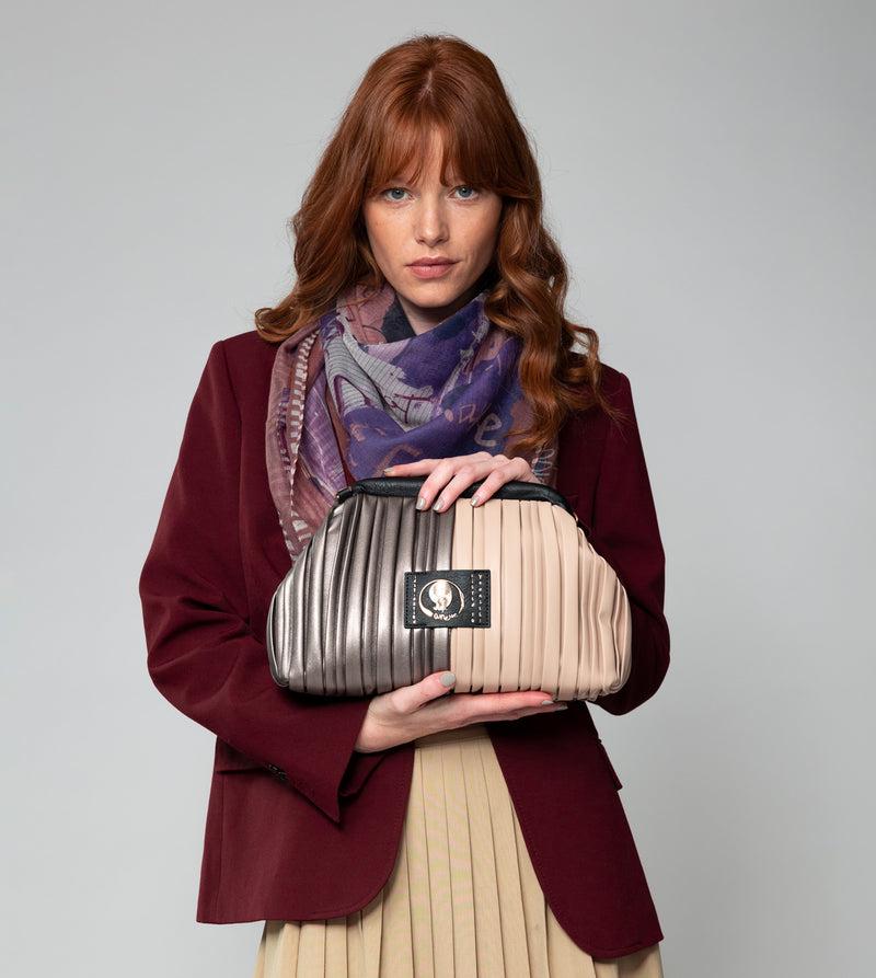 Anekke Shōen Palette Pleated Bowler Bag