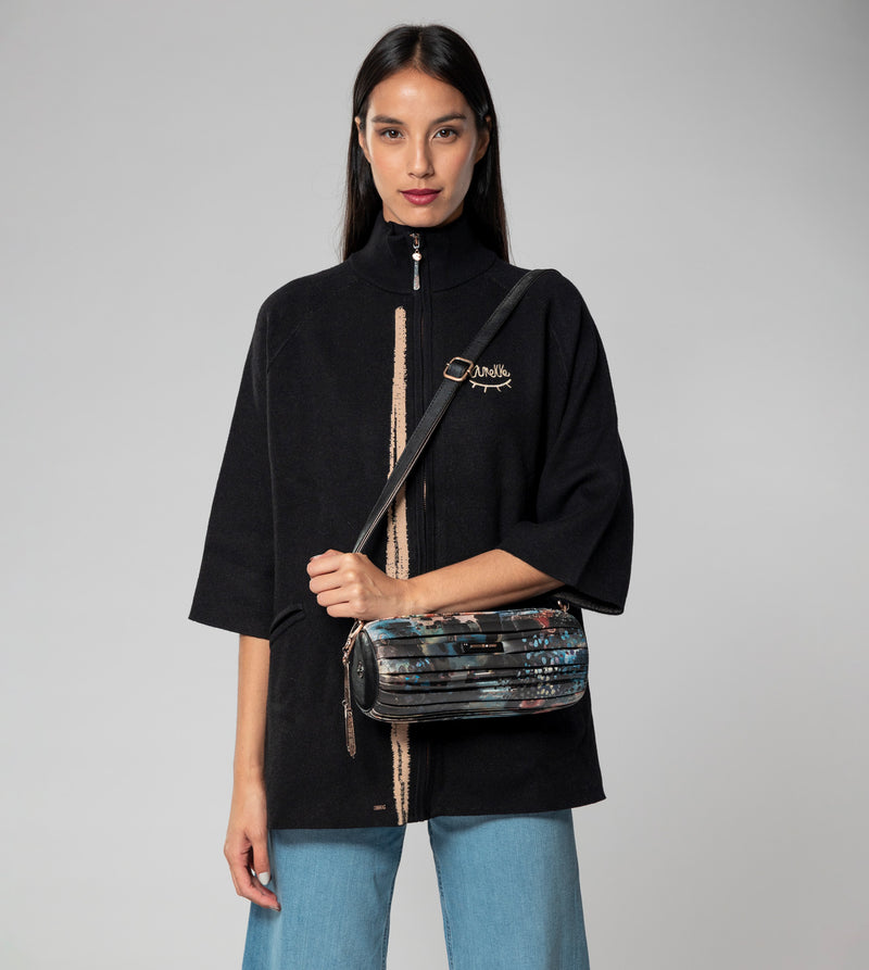 Anekke Shōen Palette Pleated Cylindrical Bag