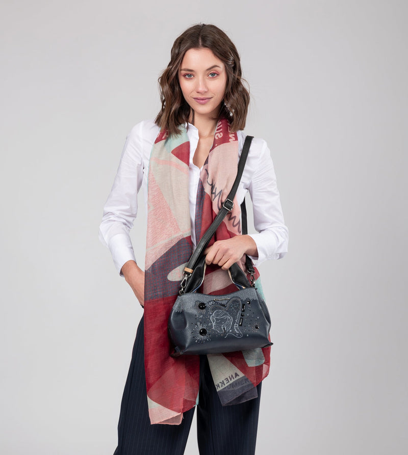 Anekke Studio Navy Blue 2-handle Bag