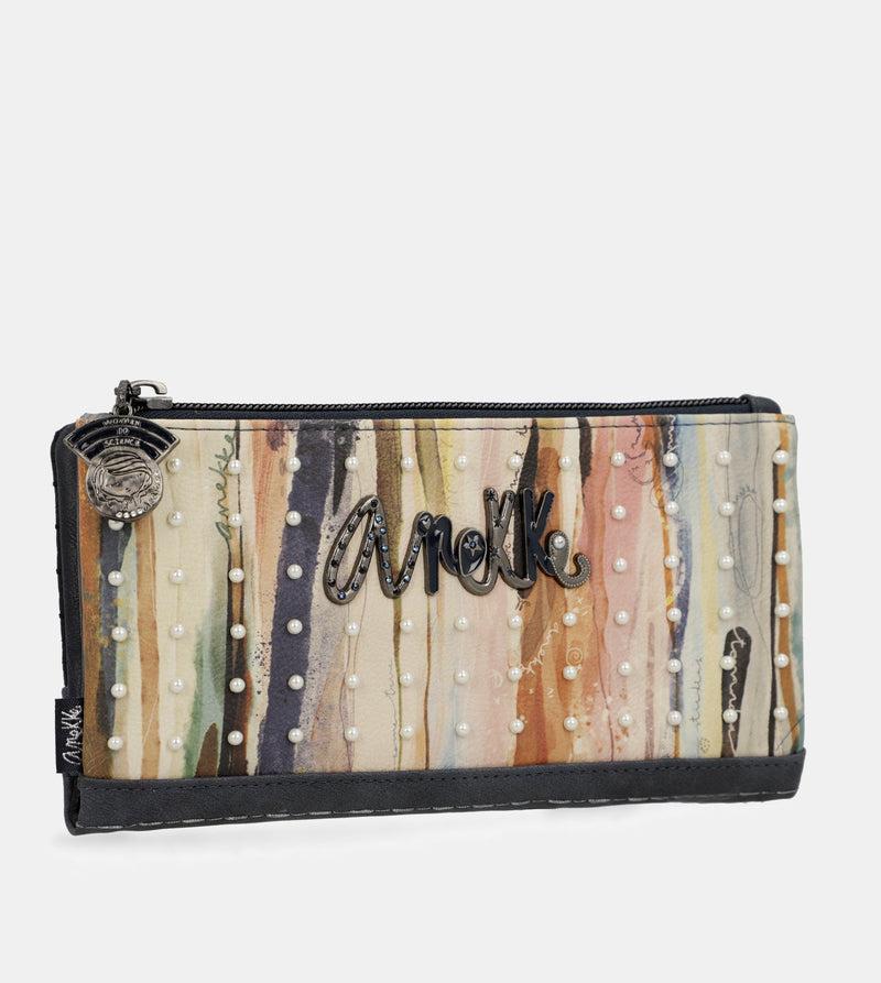 Anekke Studio Navy Blue Flexible Large RFID Wallet