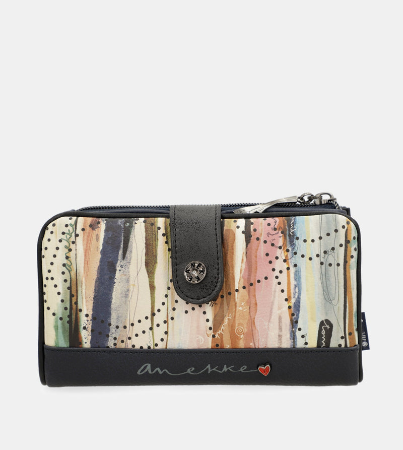 Anekke Studio Navy Blue Flexible RFID Wallet