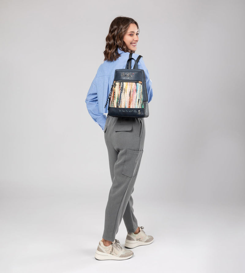 Anekke Studio navy blue pearl backpack