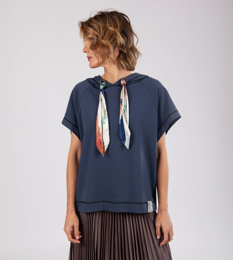 Anekke Studio navy blue sleeveless sweatshirt