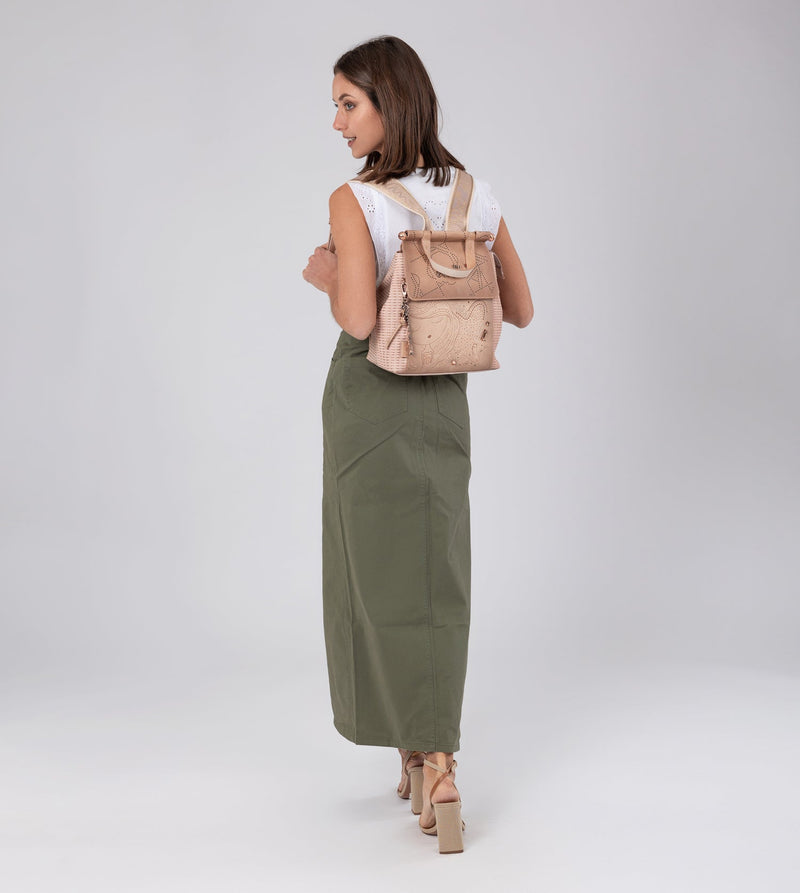 Anekke Studio nude backpack with flap