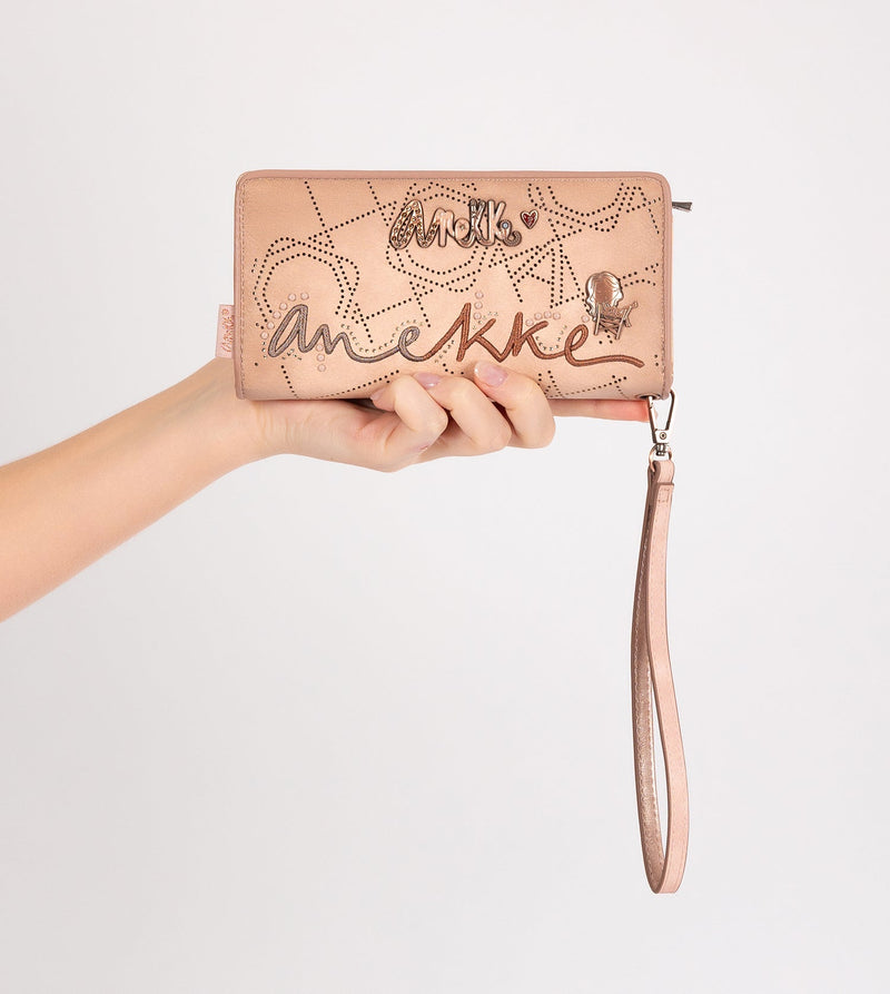 Anekke Studio nude large RFID wallet