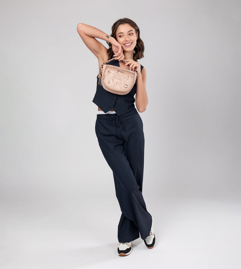 Anekke Studio Nude Oval Crossbody Bag